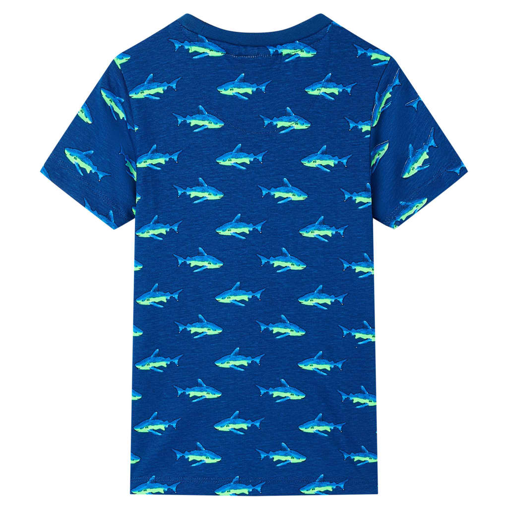T-shirt til børn str. 92 mørkeblå