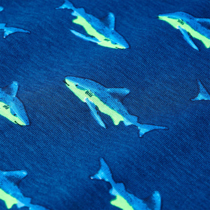 T-shirt til børn str. 140 mørkeblå