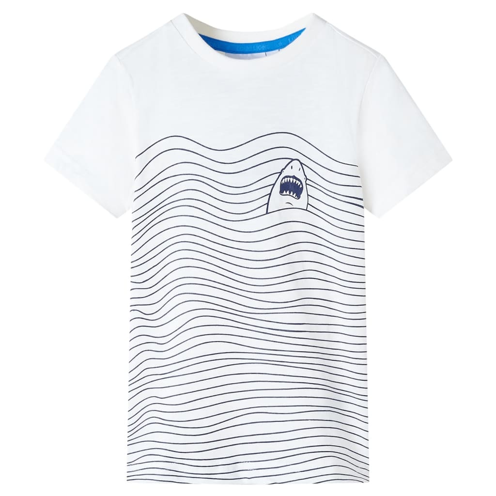 T-shirt til børn str. 128 ecrufarvet