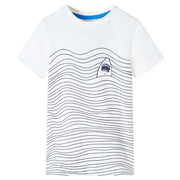 T-shirt til børn str. 128 ecrufarvet