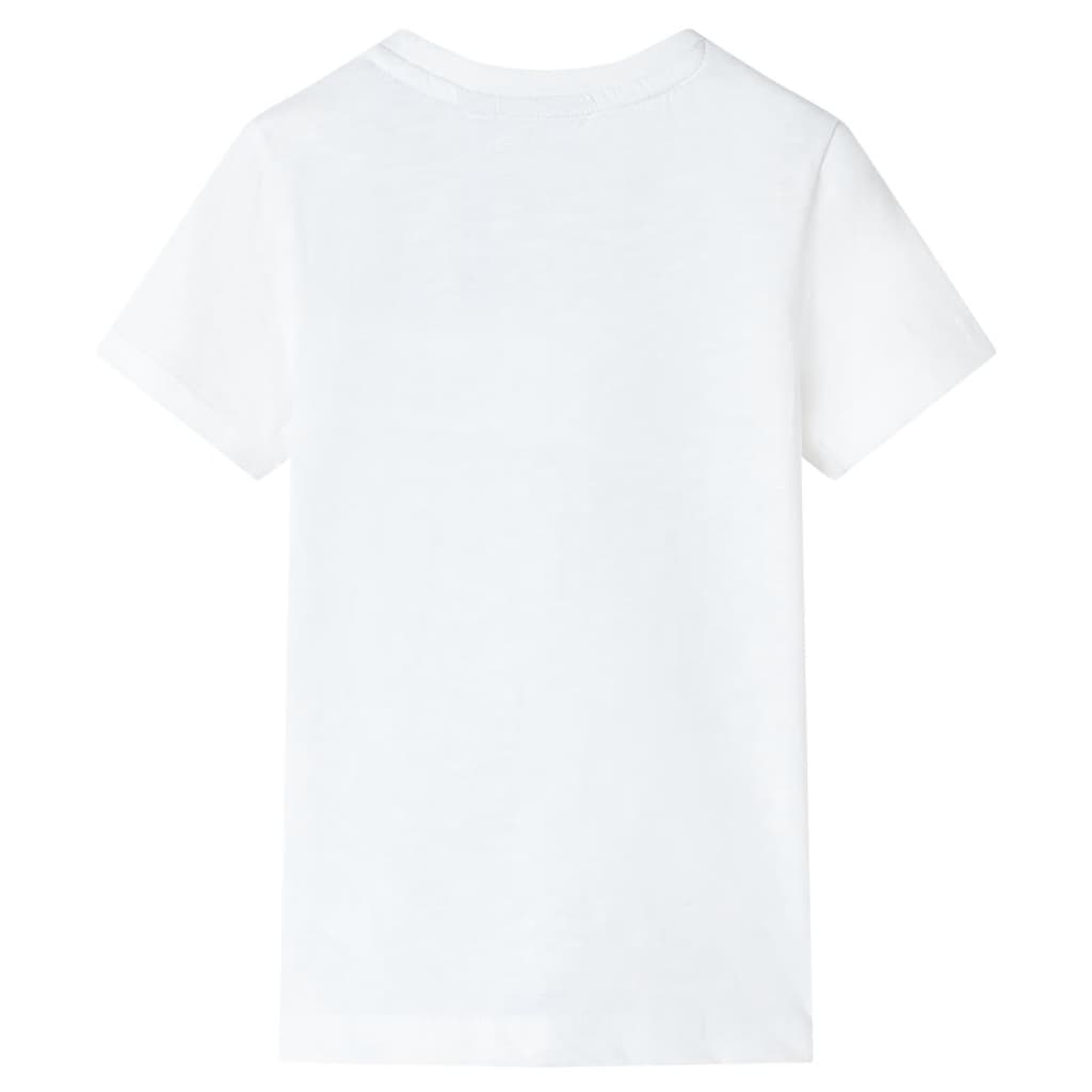 T-shirt til børn str. 128 ecrufarvet