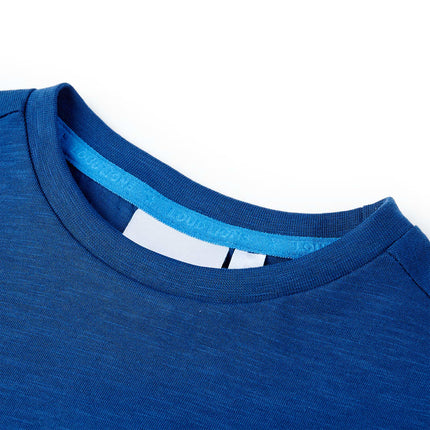 T-shirt til børn str. 104 mørkeblå