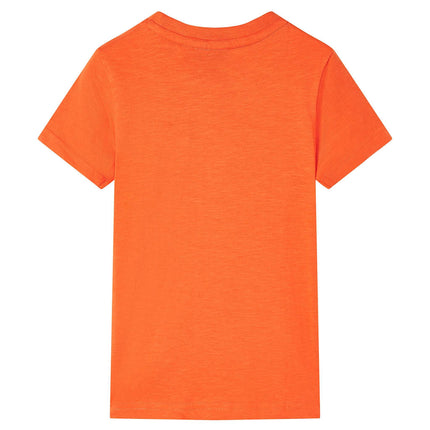 T-shirt til børn str. 128 orange