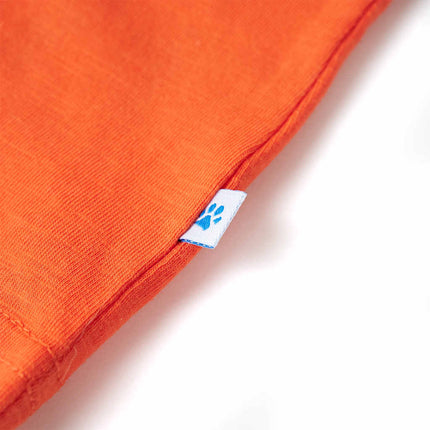 T-shirt til børn str. 128 orange