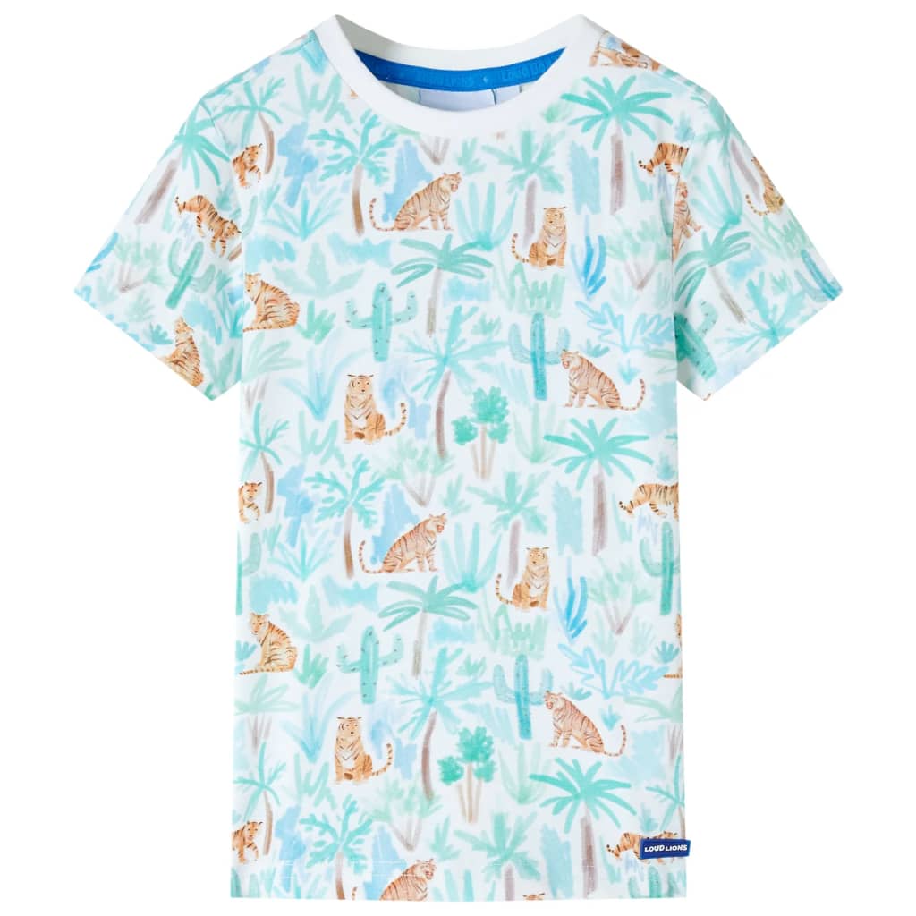 T-shirt til børn str. 104 ecrufarvet