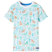 T-shirt til børn str. 104 ecrufarvet