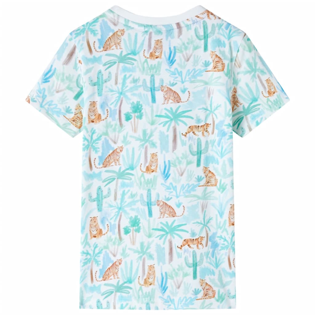 T-shirt til børn str. 104 ecrufarvet