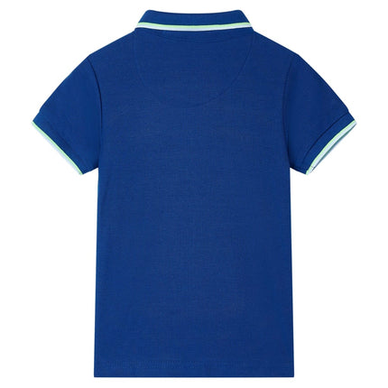Poloshirt til børn str. 104 mørkeblå