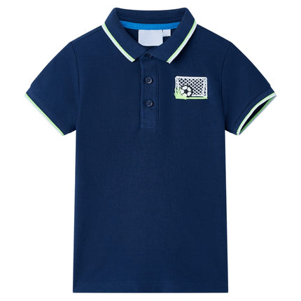 Polo til børn str. 128 marineblå