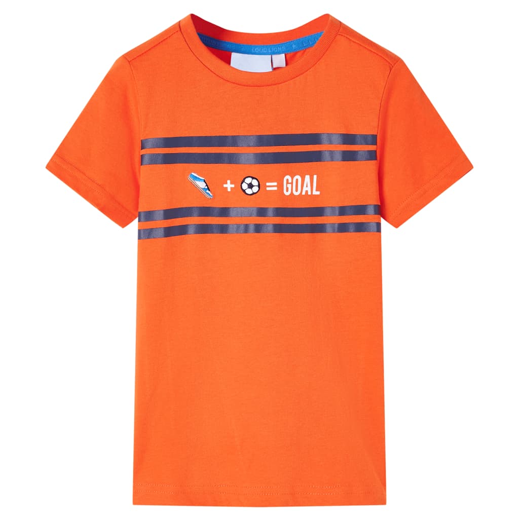 T-shirt til børn str. 116 orange
