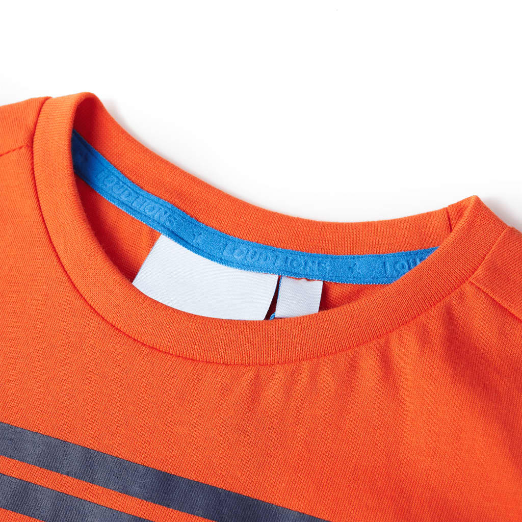 T-shirt til børn str. 116 orange