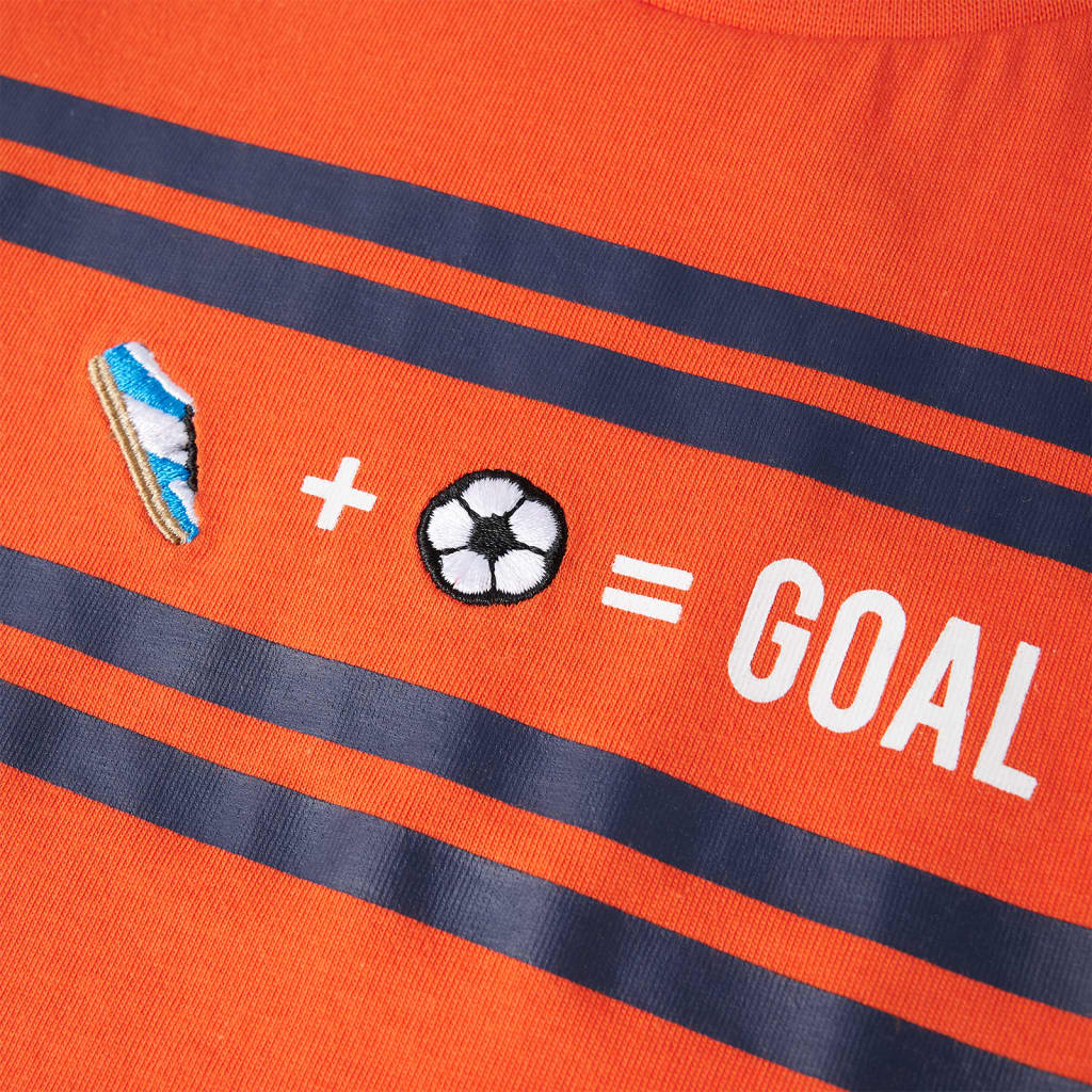 T-shirt til børn str. 116 orange