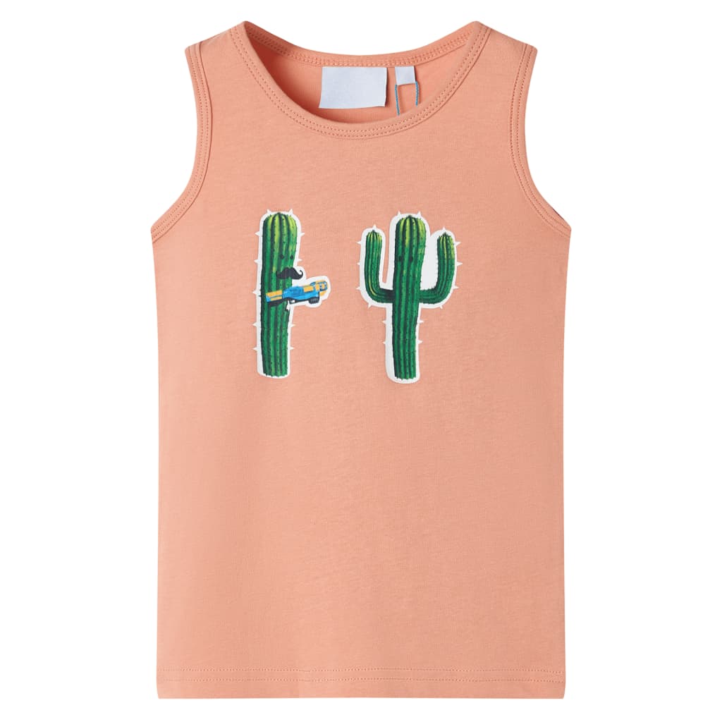 Tanktop til børn str. 140 lys orange