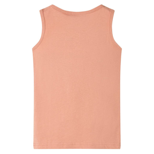 Tanktop til børn str. 140 lys orange