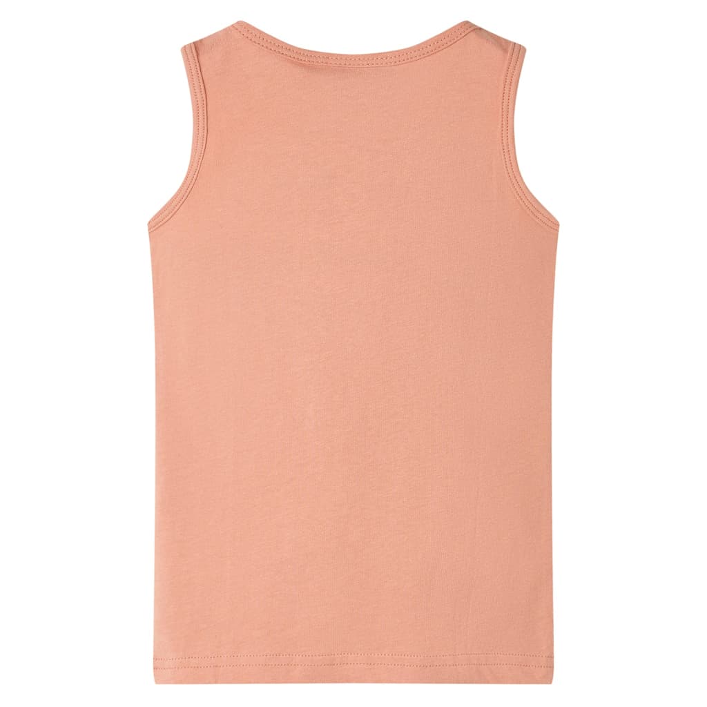 Tanktop til børn str. 140 lys orange