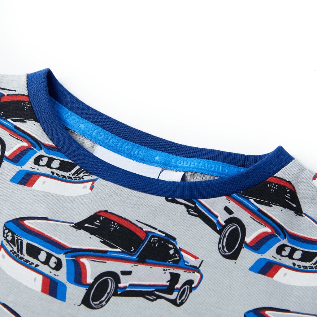 Pyjamas til børn str. 128 korte ærmer grå