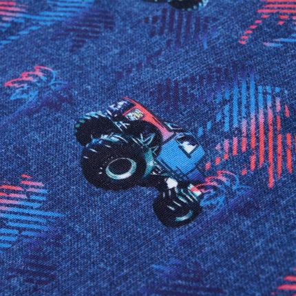 T-shirt til børn str. 104 blåmeleret