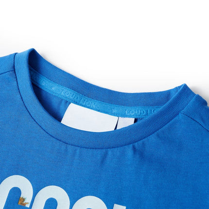 T-shirt til børn str. 104 blå