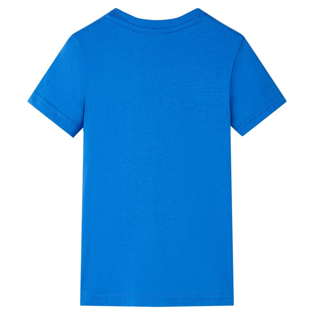 T-shirt til børn str. 128 blå
