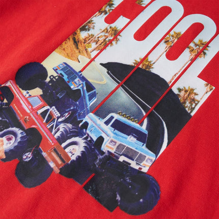 T-shirt til børn str. 116 rød