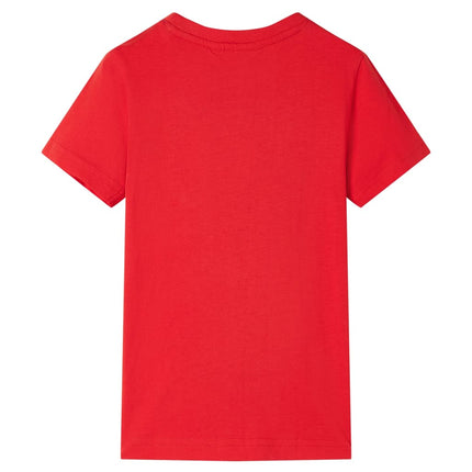 T-shirt til børn str. 140 rød