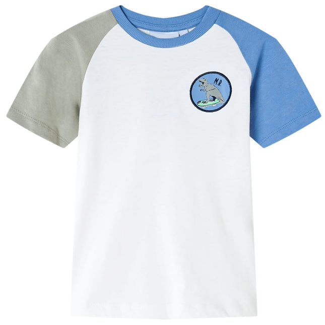 T-shirt til børn str. 116 ecrufarvet