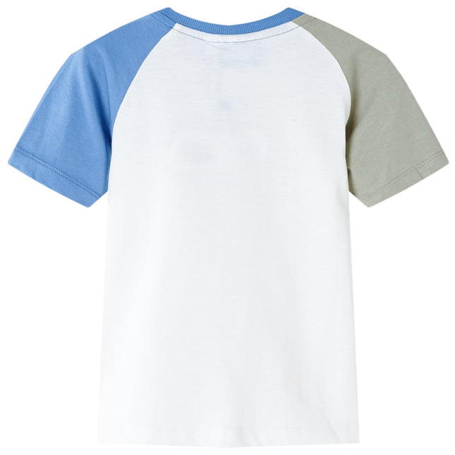 T-shirt til børn str. 116 ecrufarvet