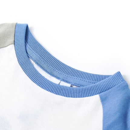 T-shirt til børn str. 116 ecrufarvet