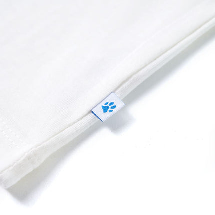 T-shirt til børn str. 116 ecrufarvet