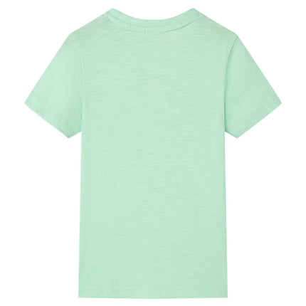 T-shirt til børn str. 128 lysegrøn