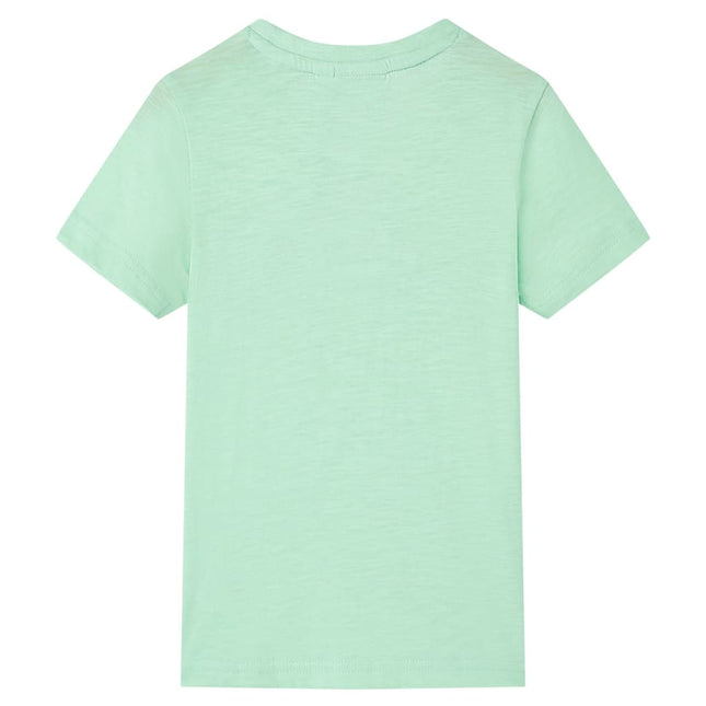 T-shirt til børn str. 128 lysegrøn