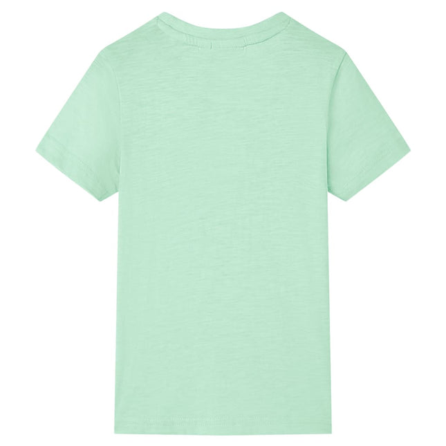 T-shirt til børn str. 140 lysegrøn