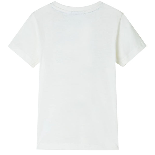 T-shirt til børn str. 104 ecrufarvet