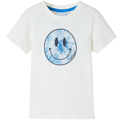 T-shirt til børn str. 116 ecrufarvet