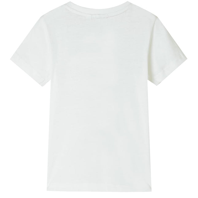 T-shirt til børn str. 116 ecrufarvet