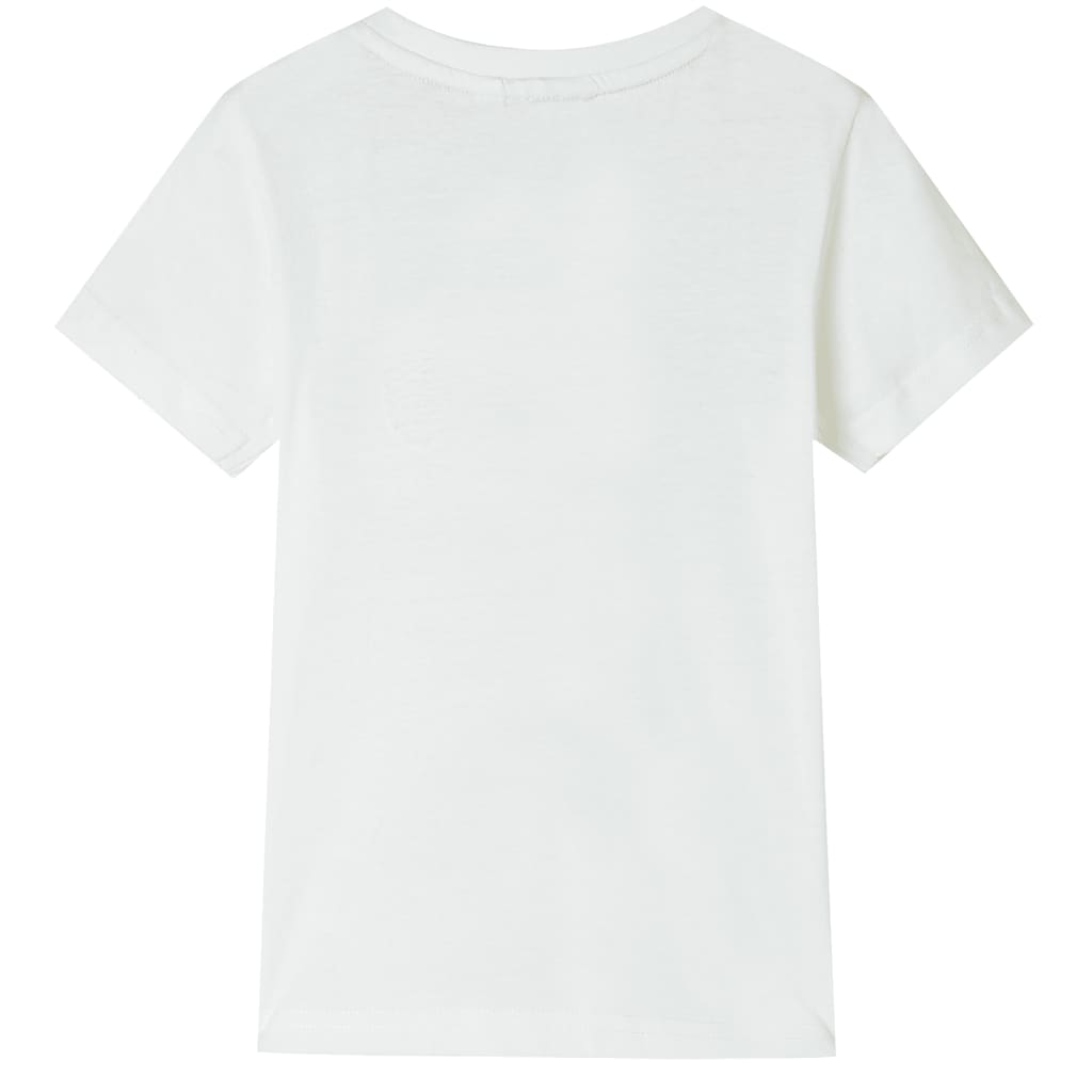T-shirt til børn str. 116 ecrufarvet