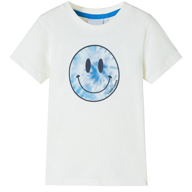 T-shirt til børn str. 140 ecrufarvet