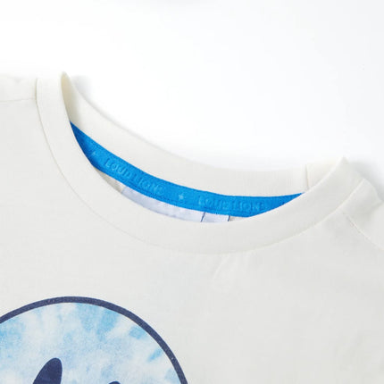 T-shirt til børn str. 140 ecrufarvet