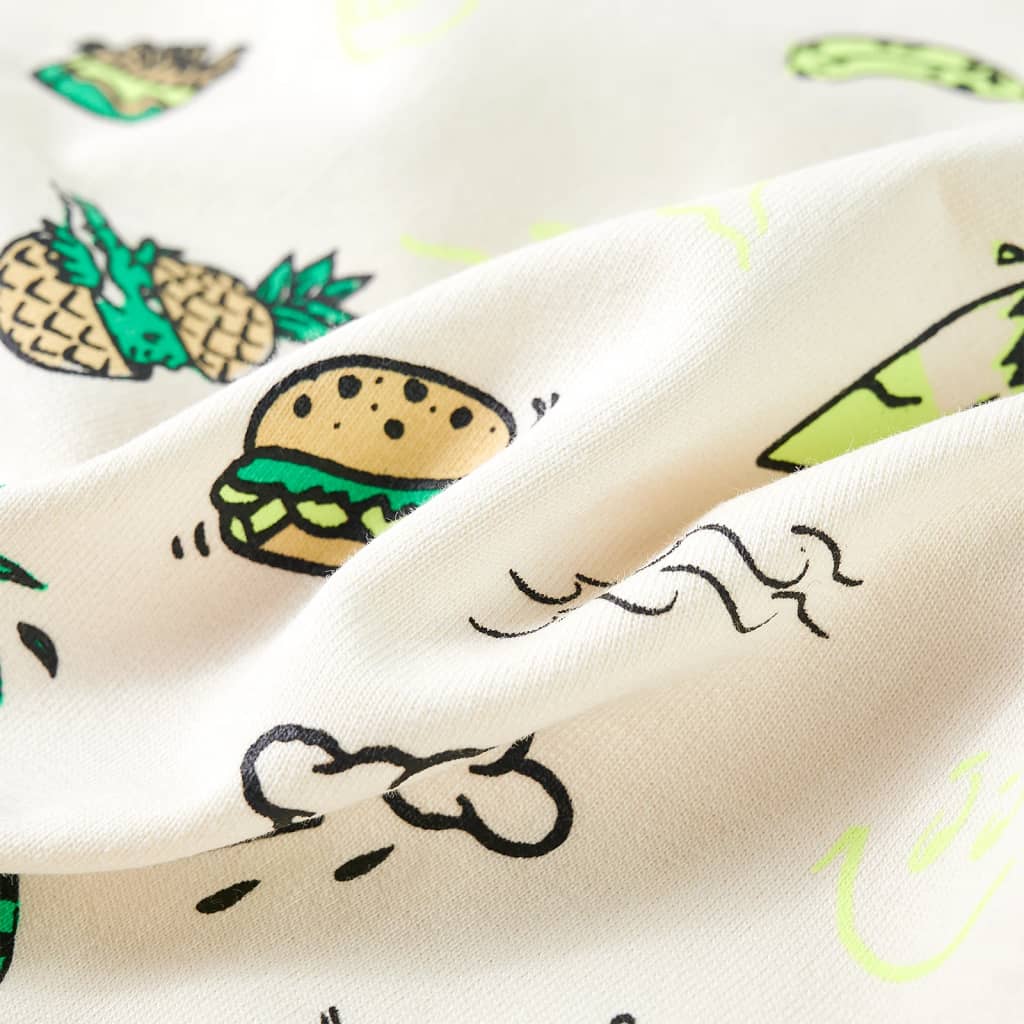 Sweatshirt til børn str. 104 ecrufarvet