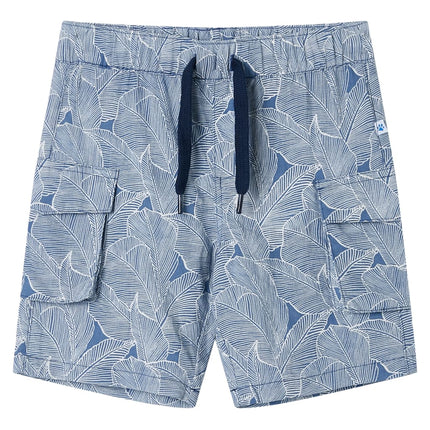 Shorts til børn str. 104 med snøre mørkeblå