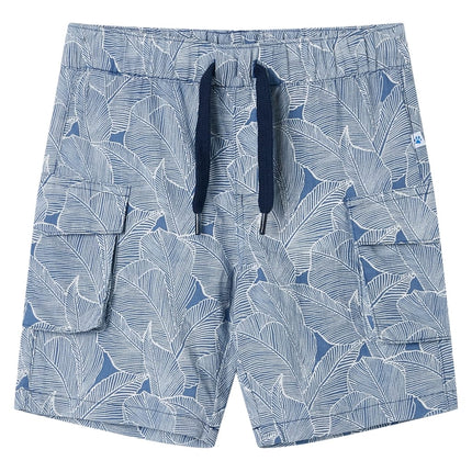 Shorts til børn str. 116 med snøre mørkeblå