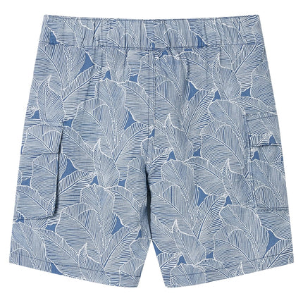 Shorts til børn str. 116 med snøre mørkeblå