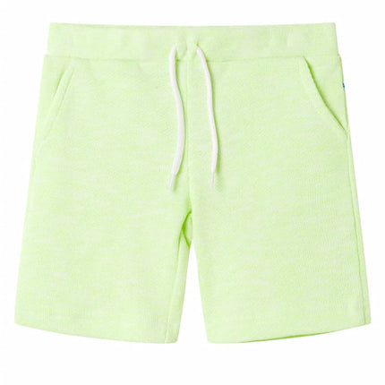 Shorts til børn str. 140 med snøre neongul