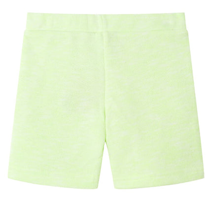 Shorts til børn str. 140 med snøre neongul