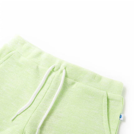 Shorts til børn str. 140 med snøre neongul