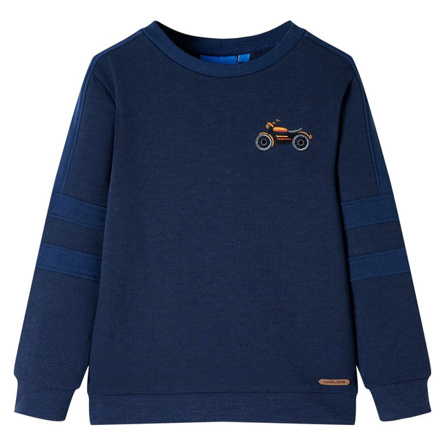 Sweatshirt til børn str. 92 marinemeleret