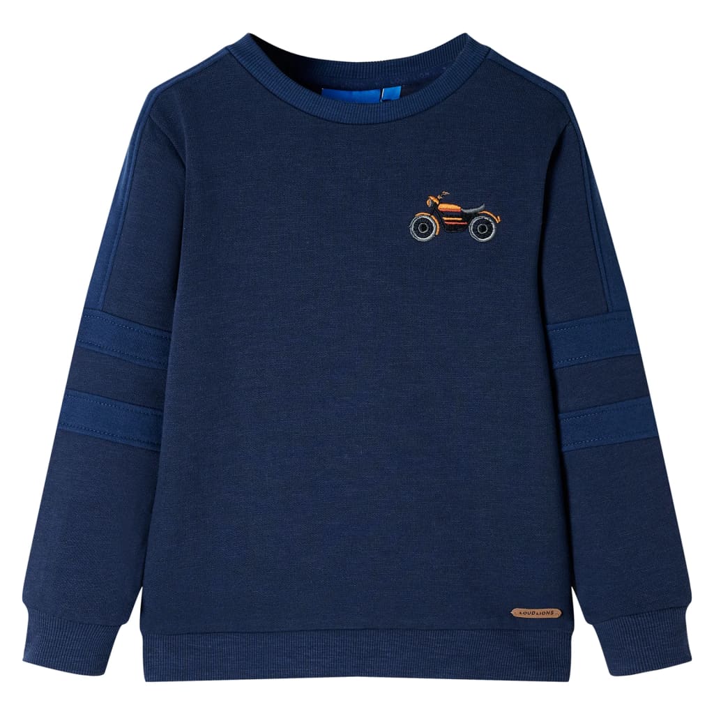 Sweatshirt til børn str. 92 marinemeleret