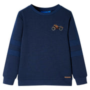 Sweatshirt til børn str. 92 marinemeleret