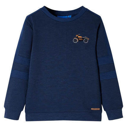 Sweatshirt til børn str. 104 marinemeleret