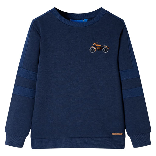 Sweatshirt til børn str. 104 marinemeleret